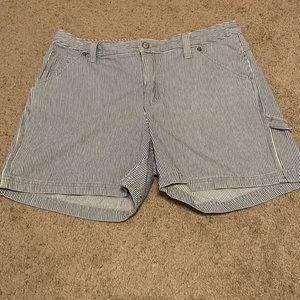 Lee Striped Jean Shorts